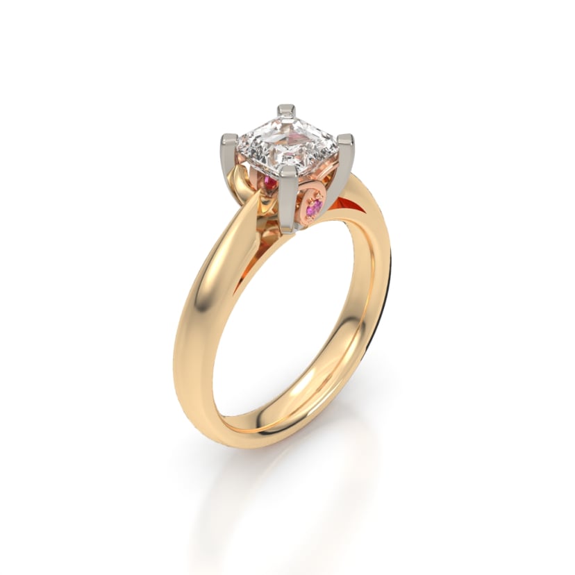 Art Deco Emerald Halo Ring - Custom jewellery by Underwoods Fine Jewellers North Lakes