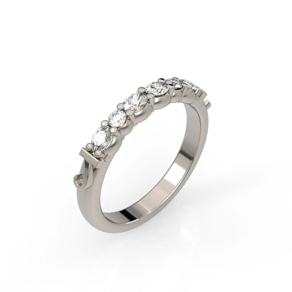 Alternating Diamond Wedding Band - Custom jewellery by Underwoods Fine Jewellers North Lakes