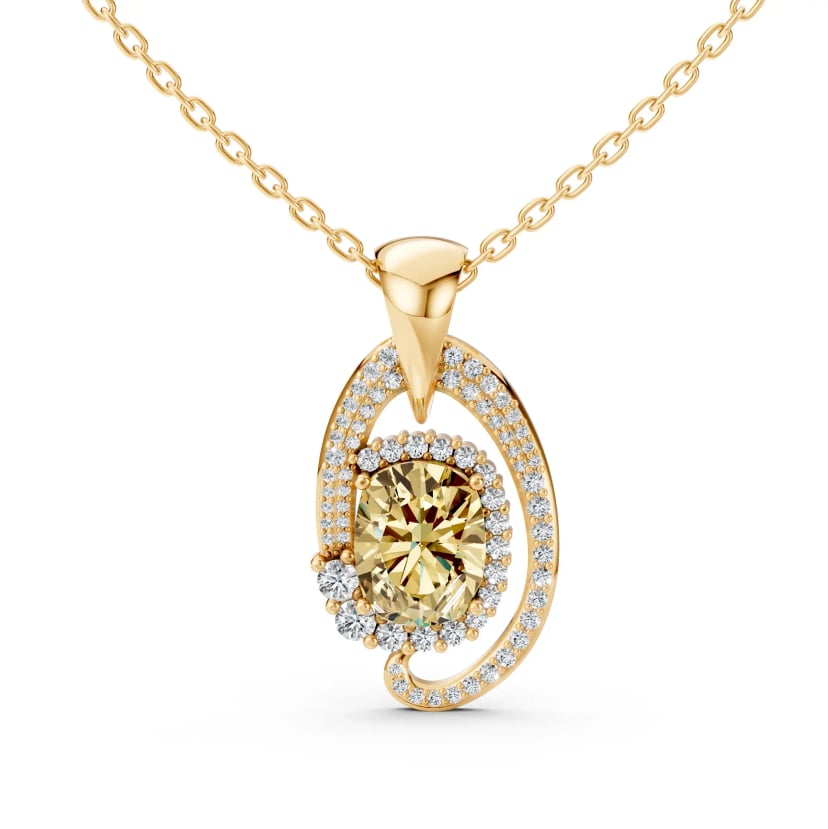 Champagne Diamond Pendant - Custom jewellery by Underwoods Fine Jewellers North Lakes
